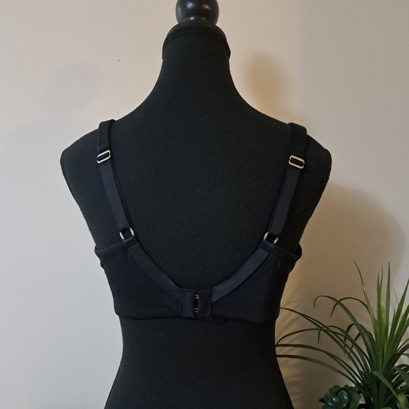 NWT Ambrielle Everyday Bra 38D Black Full Coverage Adjustable Full Figure Smooth - Picture 7 of 12